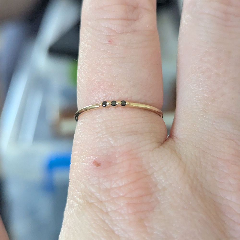 Limited Edition Black Diamond Fairy Light Ring